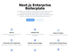 Next.js Enterprise with Tailwind CSS and Radix UI screenshot