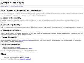 Jekyll HTML Pages screenshot