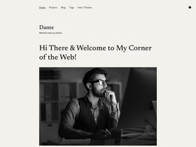 Dante Portfolio & Blog Site with Astro screenshot