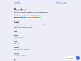 Hugo Xterm screenshot